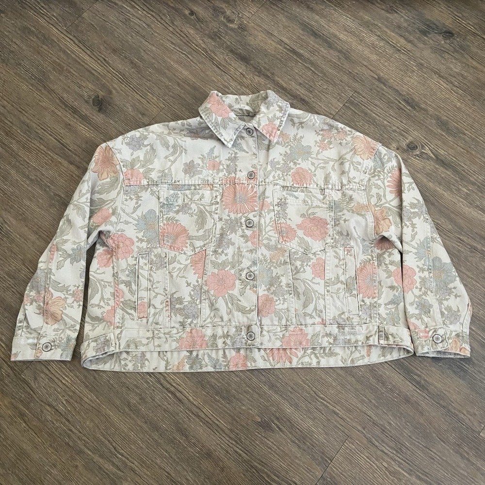 Free People We The Free Opal Swing Denim Jean Jacket - Picture 2 of 5